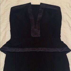 Sandro Chic Black Strapless Mini Dress